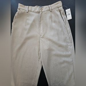 GAP Light Wool Blend Tan Dress Trousers - Size 12 - NWT - Vintage